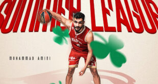 محمد امینی؛ ستاره نوظهور بسکتبال ایران در ویترین NBA با پیراهن بوستون سلتیکس
